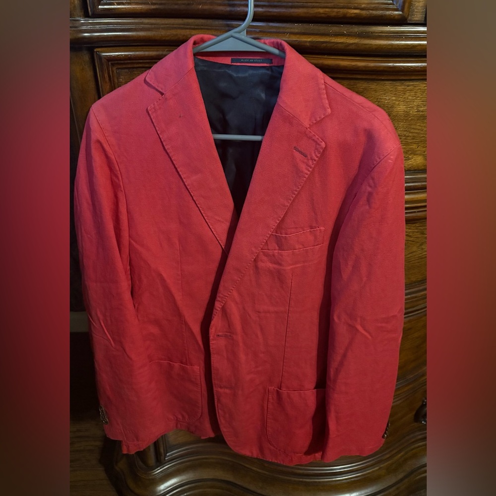 Sid Mashburn Vibrant Red Blazer